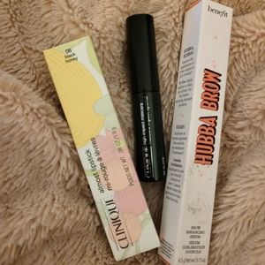 Benefit Brow Serum, Clinique Black Honey and High Impact Travel Size Mascara